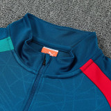 26/27 Portugal Grey Blue Half Pull Tracksuit#  (半拉链)