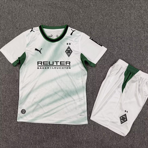 26/27 Monchengladbach Home Kids Soccer Jersey(左袖广告）