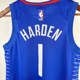 CLIPPERS HARDEN#1 Blue Kids Top Quality Hot Pressing NBA Jersey(童装)