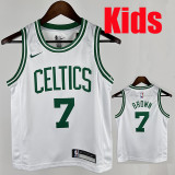CELTICS BROWN #7 White Kids Top Quality Hot Pressing NBA Jersey(童装)