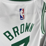 CELTICS BROWN #7 White Kids Top Quality Hot Pressing NBA Jersey(童装)