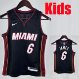 HEAT BUTLER #22 Black Kids Top Quality Hot Pressing NBA Jersey(Ｖ领童装)