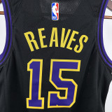 23/24 LAKERS REAVES#15 Black City Edition Kids Top Quality Hot Pressing NBA Jersey(童装)
