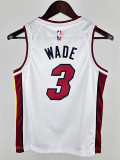 HEAT WADE #3 White KidsTop Quality Hot Pressing NBA Jersey(Ｖ领童装)