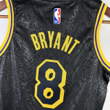 LAKERS BRYANT#8 Snakeskin Black Kids Top Quality Hot Pressing NBA Jersey(童装)
