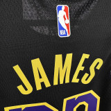 23/24 LAKERS JAMES #23 Black City Edition Kids Top Quality Hot Pressing NBA Jersey(童装)