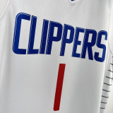 CLIPPERS HARDEN#1 White Kids Top Quality Hot Pressing NBA Jersey(童装)
