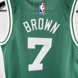 CELTICS BROWN #7 Green Kids Top Quality Hot Pressing NBA Jersey(童装)