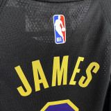 23/24 LAKERS JAMES #6 Black City Edition Kids Top Quality Hot Pressing NBA Jersey(童装)