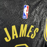 LAKERS JAMES#6 Snakeskin Black KidsTop Quality Hot Pressing NBA Jersey(童装)