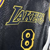 LAKERS BRYANT#8 Snakeskin Black Kids Top Quality Hot Pressing NBA Jersey(童装)