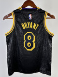 LAKERS BRYANT#8 Snakeskin Black Kids Top Quality Hot Pressing NBA Jersey(童装)