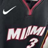 HEAT WADE #3 Black Kids Top Quality Hot Pressing NBA Jersey(Ｖ领童装)
