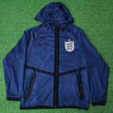 2026 England World Cup Dark Blue Hooded Starting Uniform