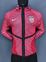 2026 USA World Cup Pink Red Hooded Starting Uniform
