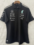 2026 F1 Mercedes Black 1:1 Polo Racing Suit (翻领)