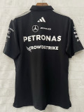 2026 F1 Mercedes Black 1:1 Polo Racing Suit (翻领)