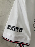 2026 Cadillac White 1:1 Polo Racing Suit (翻领)