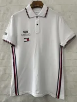 2026 Cadillac White 1:1 Polo Racing Suit (翻领)