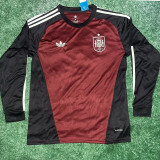 26/27 Spain Goalkeeper maroon Long Sleeve Fans Soccer Jersey