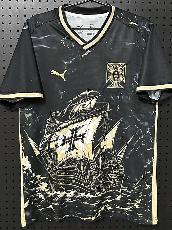 26/27 Portugal Goat Edition  Black Fans Soccer Jersey