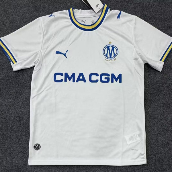 26/27 Marseille Home Fans Soccer Jersey