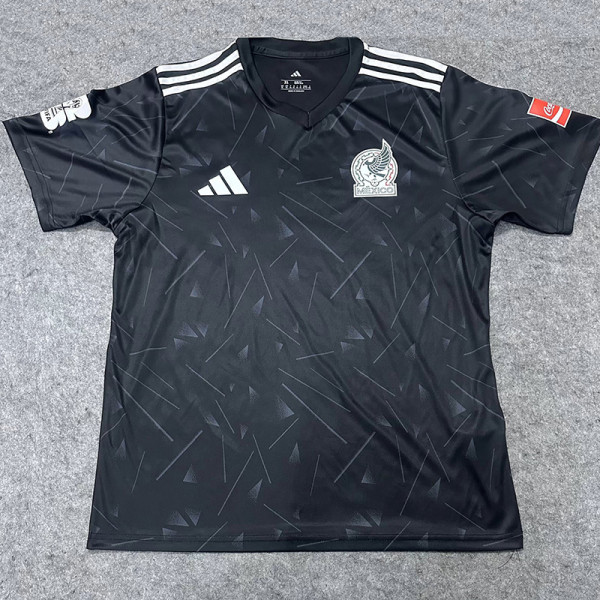 26/27 Mexico Cola Edition Black Fans Soccer Jersey(袖左右带章)