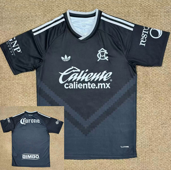 26/27 Club America Away Black Fans Soccer Jersey