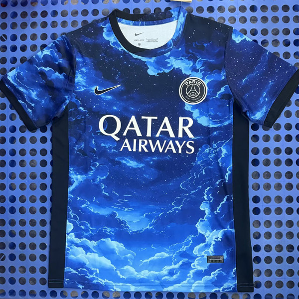 25/26 PSG Colorful Cloud Blue Edition Fans Soccer Jersey