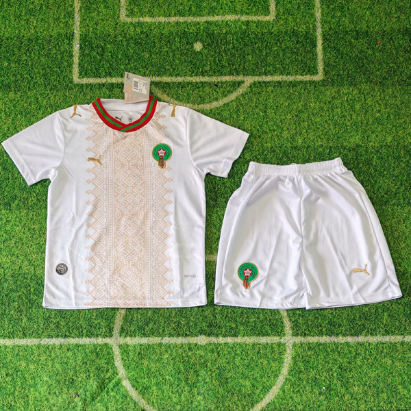 26/27 Morocco Away Kids Soccer Jersey