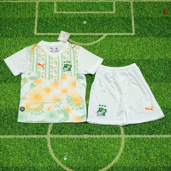 26/27 Ivory Coast Away Kids Soccer Jersey