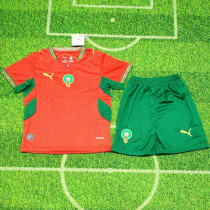 26/27 Morocco Home Kids Soccer Jersey