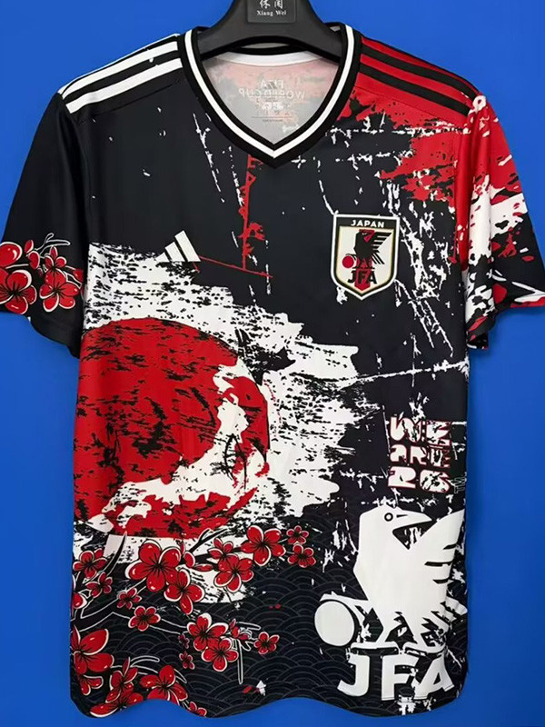 26/27Japan Black Plum Blossom Moon Fans Soccer Jersey