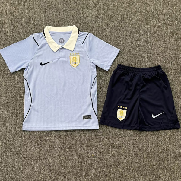 26/27 Uruguay Home Kids Soccer Jersey#童装