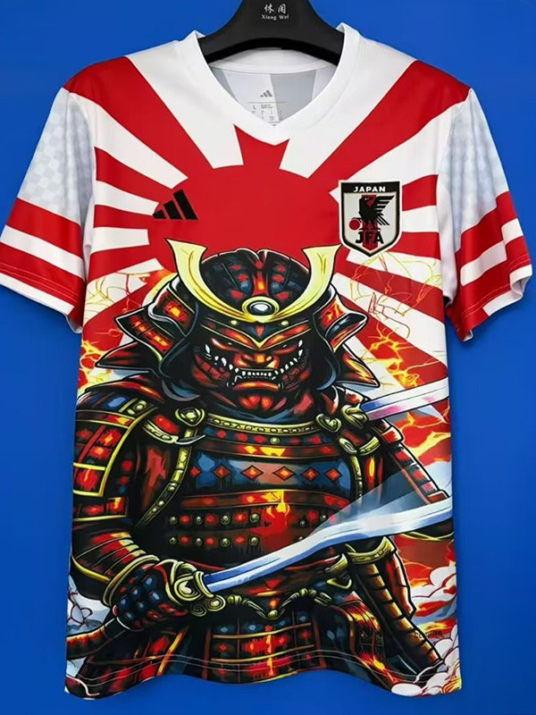 26/27Japan Black and Red Warrior Fans Soccer Jersey