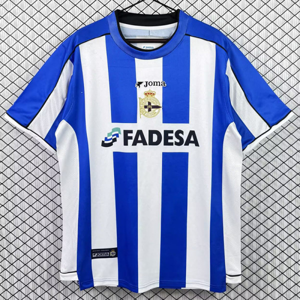 2002/2003 La Coruna Home Retro Soccer Jersey