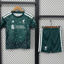 26/27 LIV Goalkeeper Green Kids Soccer Jersey