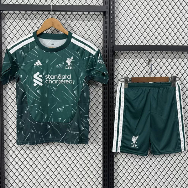 26/27 LIV Goalkeeper Green Kids Soccer Jersey