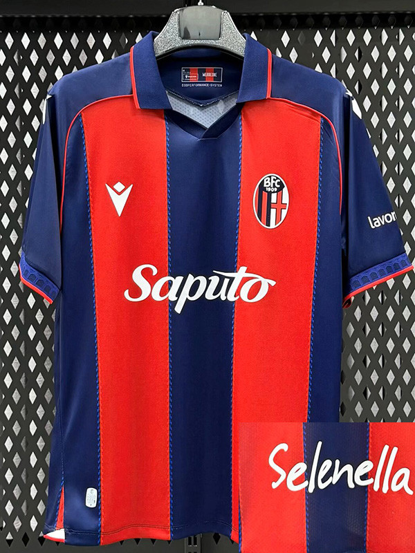 26/27 Bologna Home  Fans Soccer Jersey
