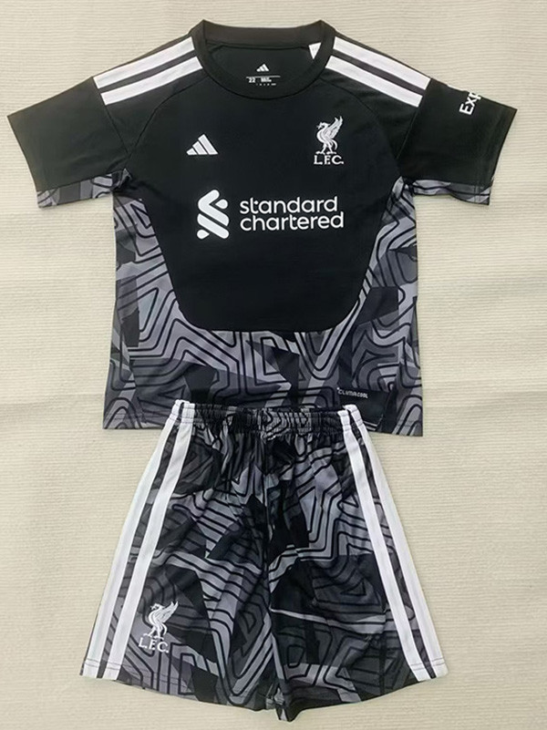 26/27 LIV Goalkeeper Black Kids Soccer Jersey