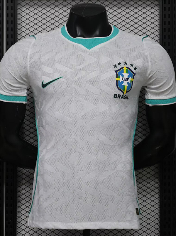 26/27 Brazi World Cup Commemorative Edition White Player Version Soccer Jersey