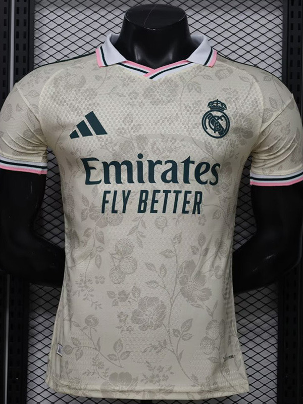 26/27 RMA Beige Leisure Edition Player Version Soccer Jersey