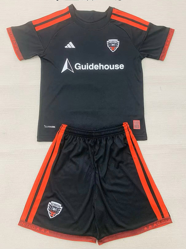 26/27 D.C.United Black Kids Soccer Jersey