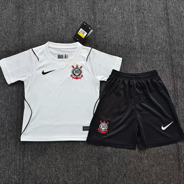 26/27 Corinthians Home Kids Soccer Jersey#