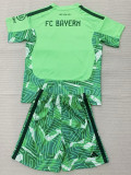 26/27 Bayern  Goalkeeper Green Kids Soccer Jersey