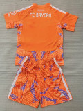 26/27 Bayern  Goalkeeper Orange Kids Soccer Jersey