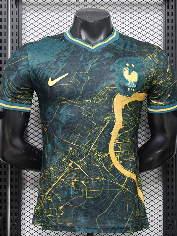 26/27 France World Cup Commemorative Edition Green Player Version Soccer Jersey