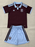 26/27 Aston Villa Home Kids Soccer Jersey
