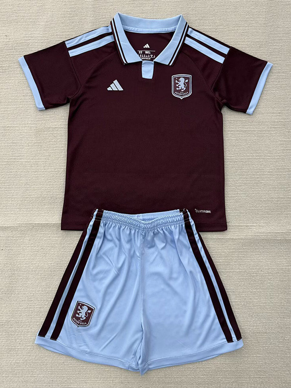 26/27 Aston Villa Home Kids Soccer Jersey