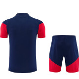 26/27 ARS Royal Blue& Blue Shorts Training Shorts Suit(胸前带广告)